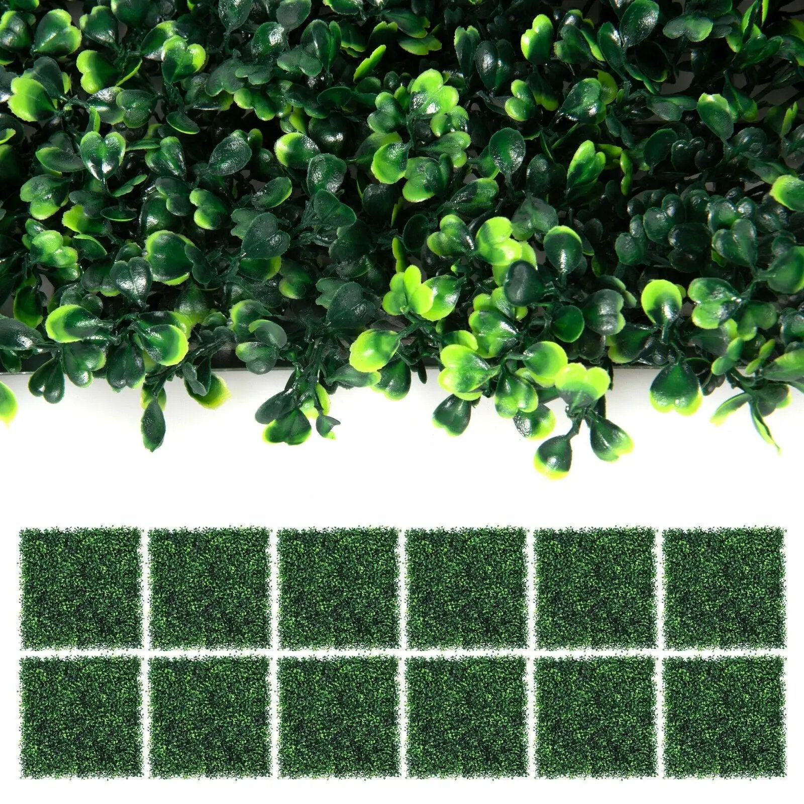 12 Pieces Artificial Boxwood Panels for Wedding Decor Fence Backdrop by DirectDeals