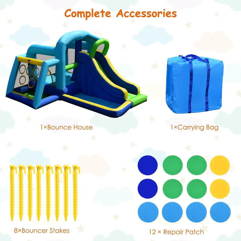 5-in-1 Kids Inflatable Climbing Bounce House without Blower by DirectDeals