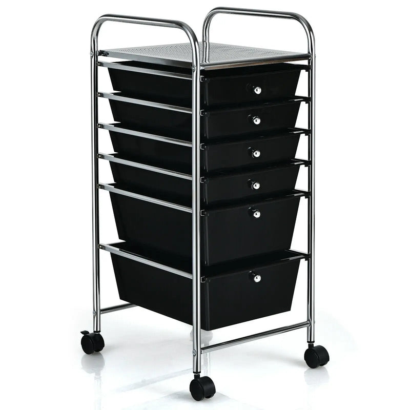 6 Drawers Rolling Storage Cart Organizer by DirectDeals
