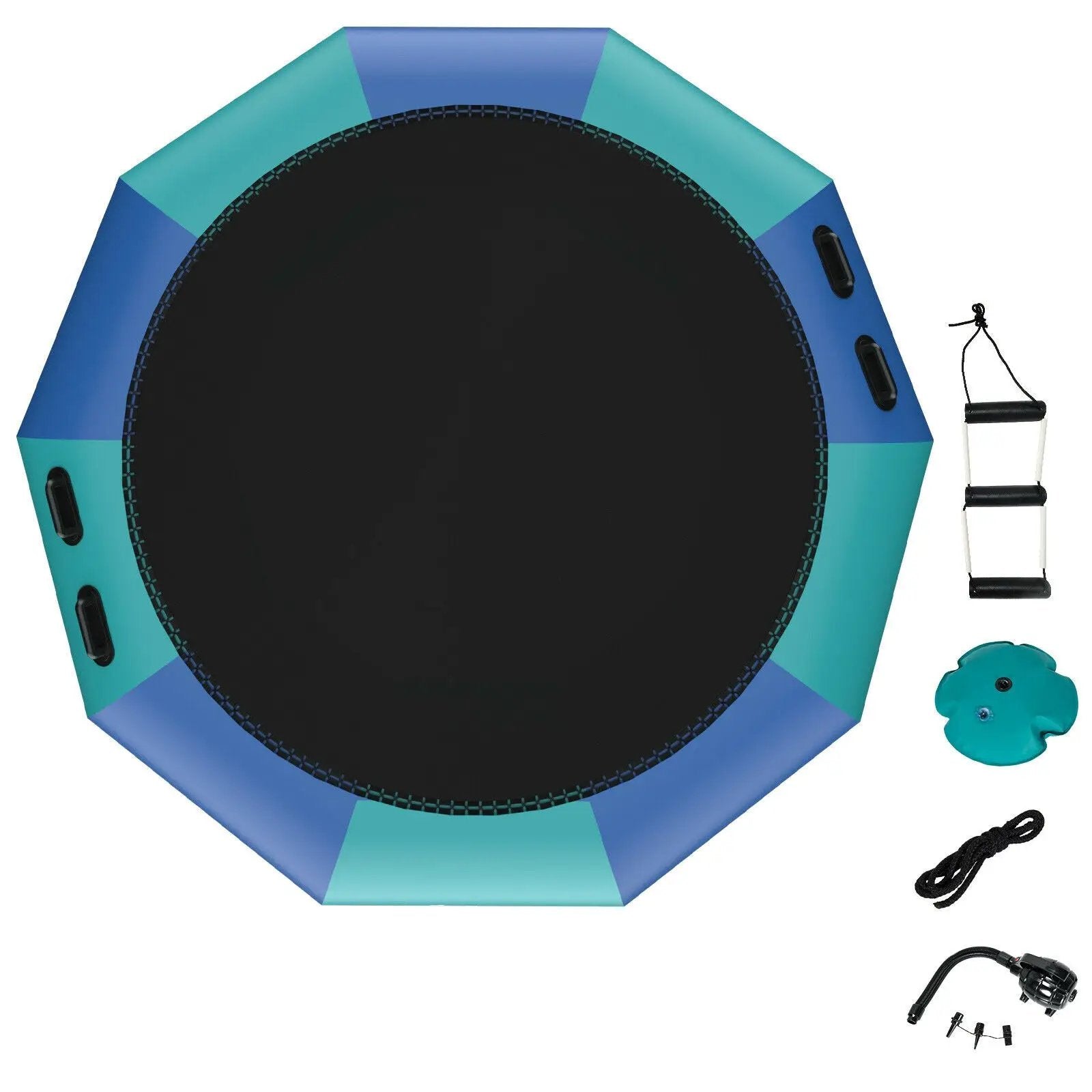 12 Feet Inflatable Splash Padded Water Bouncer Trampoline by DirectDeals