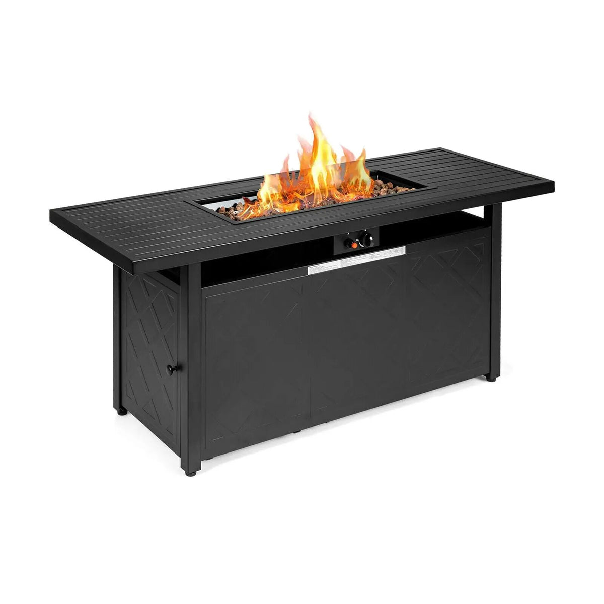 57 Inch 50 000 BTU Rectangular Propane Outdoor Fire Pit Table, photo 5 of 16