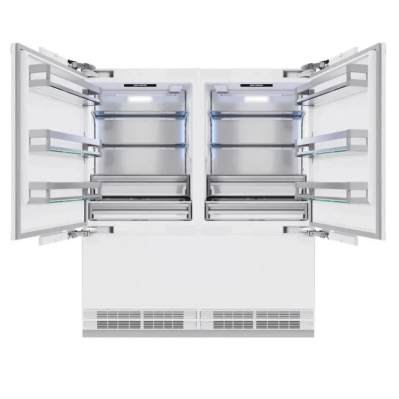ZLINE 72" Panel Ready Built-In Bottom Freezer Refrigerator,Water Dispenser, Ice Maker, RBIT-72 by Farmhouse Kitchen and Bath