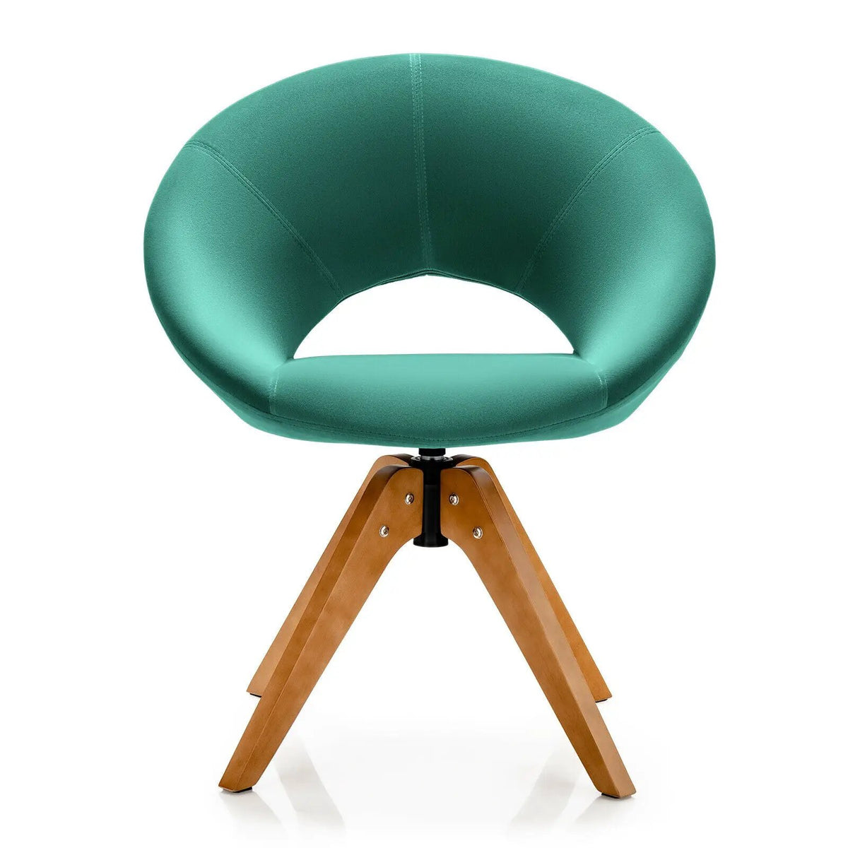 Swivel Accent Chair with Oversized Upholstered Seat for Home Office, photo 7 of 11