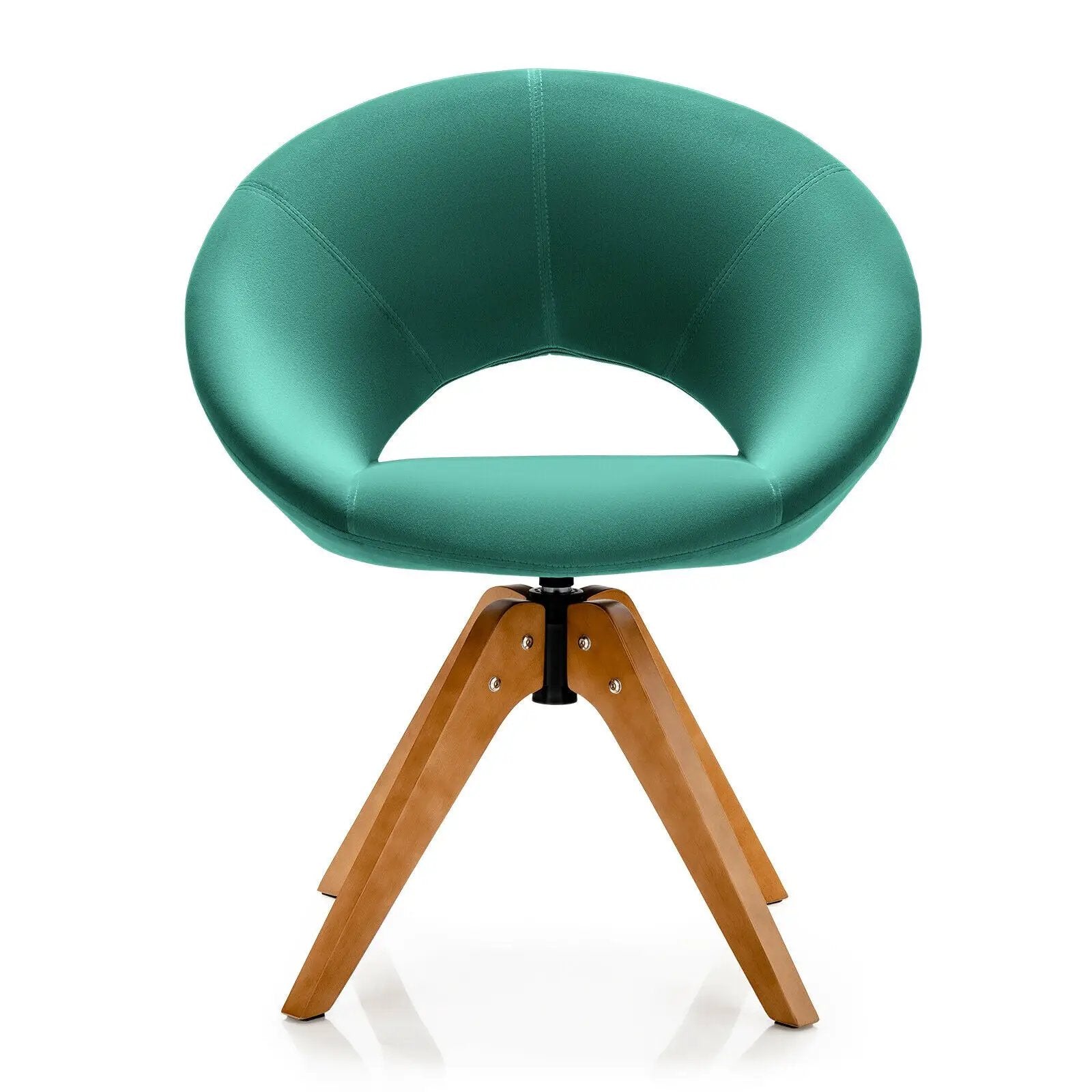 Swivel Accent Chair with Oversized Upholstered Seat for Home Office by DirectDeals