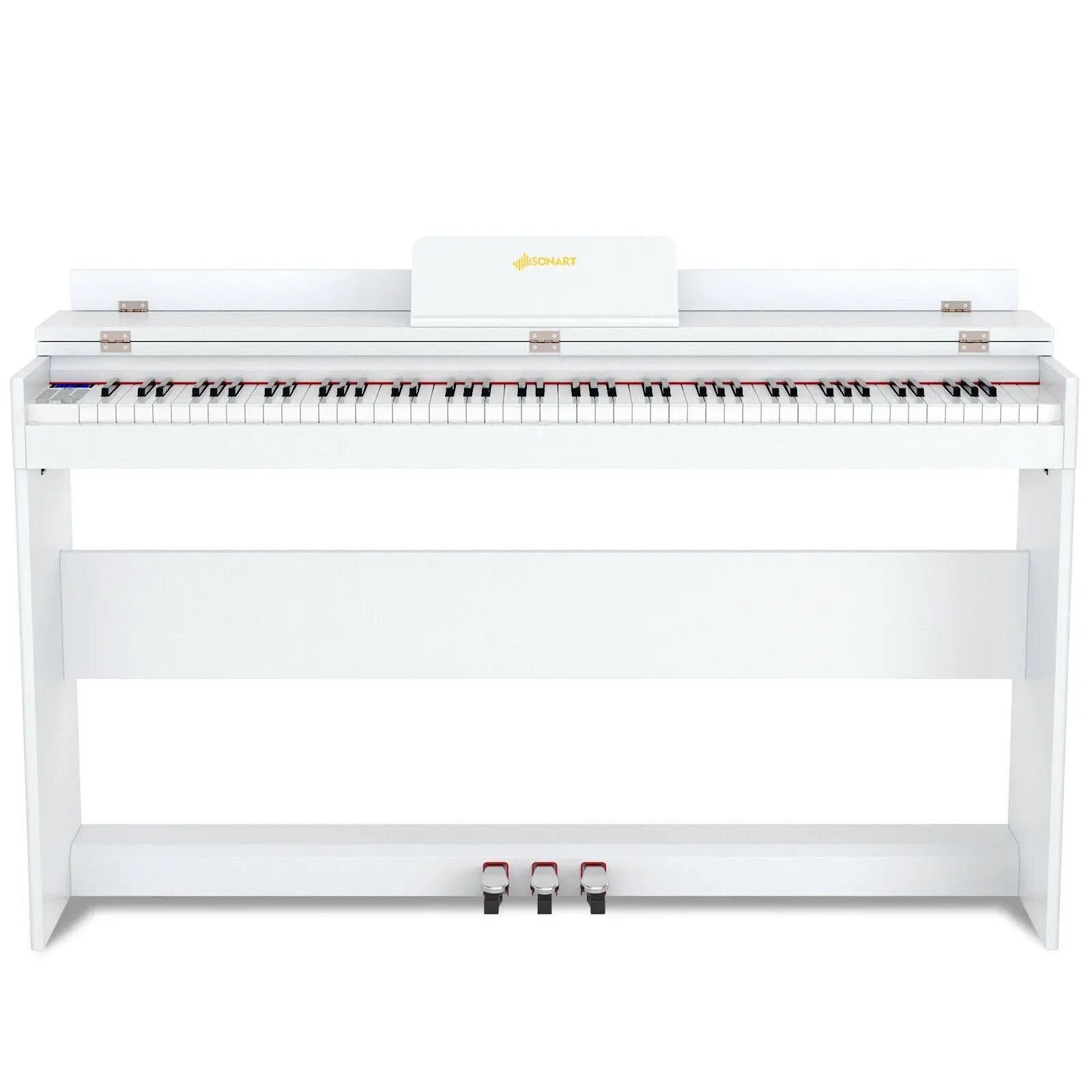 88 Key Full Size Electric Piano Keyboard with Stand 3 Pedals MIDI Function by DirectDeals