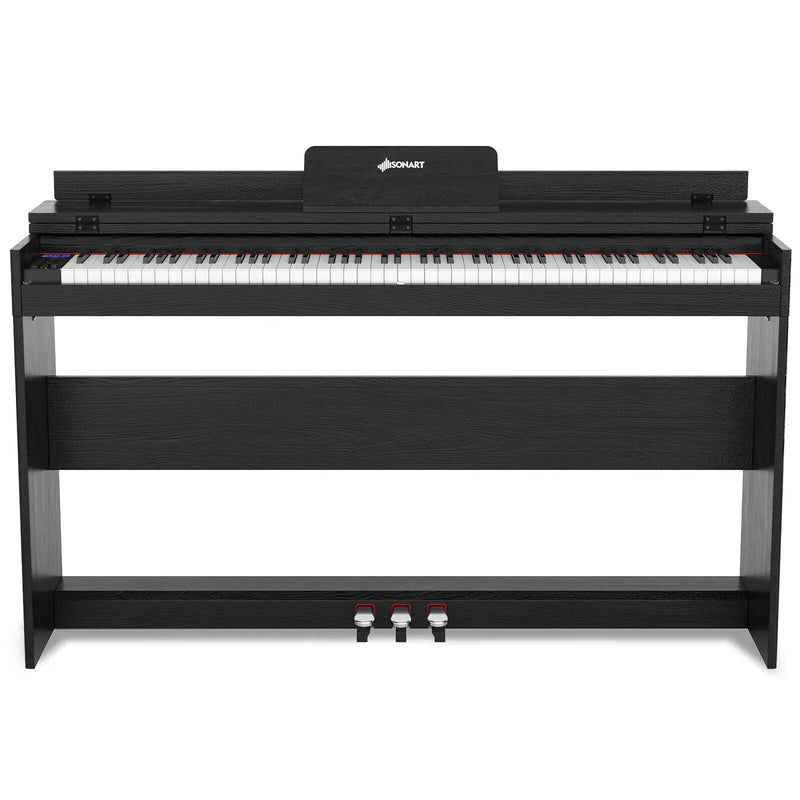 88 Key Full Size Electric Piano Keyboard with Stand 3 Pedals MIDI Function by DirectDeals