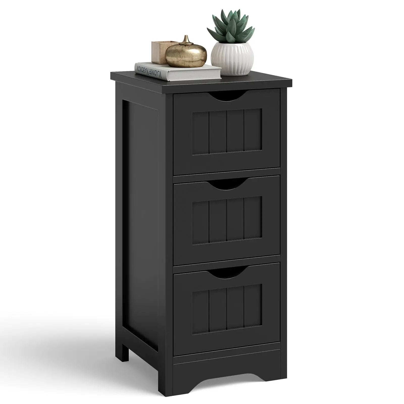 Bathroom Floor Freestanding Storage Organizer with 3 Drawers by DirectDeals