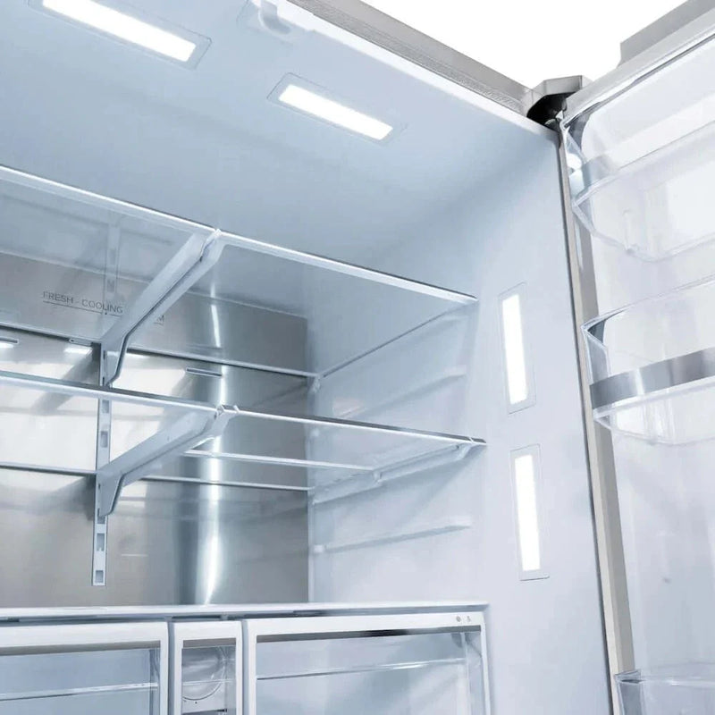 ZLINE 36" Refrigerator, Water, Ice Dispenser, Fingerprint Resistant, RSMZ-W-36-FG by Farmhouse Kitchen and Bath
