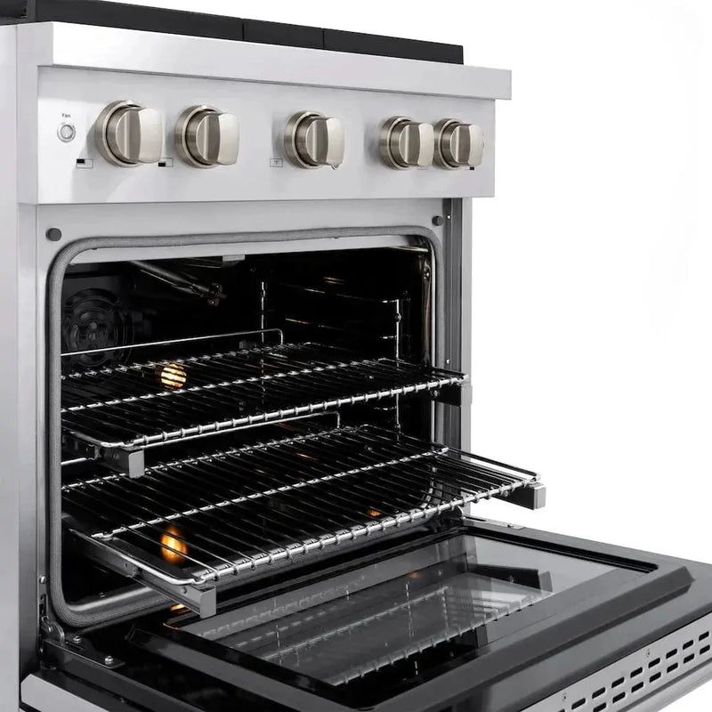 ZLINE 30"Paramount Dual Fuel Range Stainless Steel, SDR30 by Farmhouse Kitchen and Bath