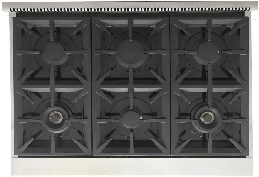 Kucht 36" Freestanding Professional Gas Range Liquid Propane KFX3600X/LP-S by Farmhouse Kitchen and Bath