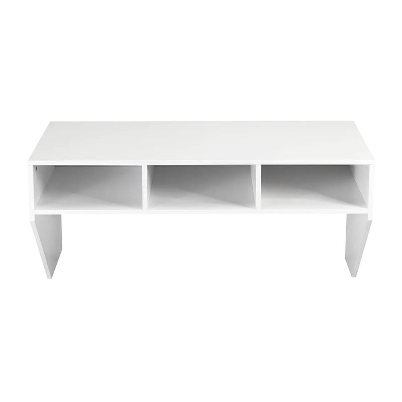Wall Mounted Floating Computer Table Desk Storage Shelf-White by DirectDeals
