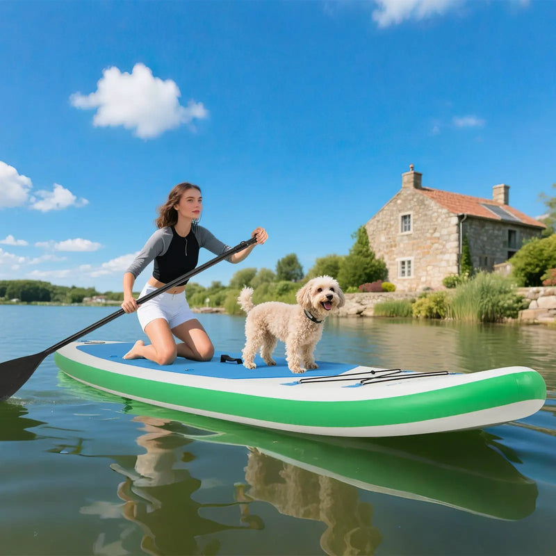 11 Feet Premium SUP Inflatable Stand Up Paddle Board with Accessories and Repair Kit-L by DirectDeals