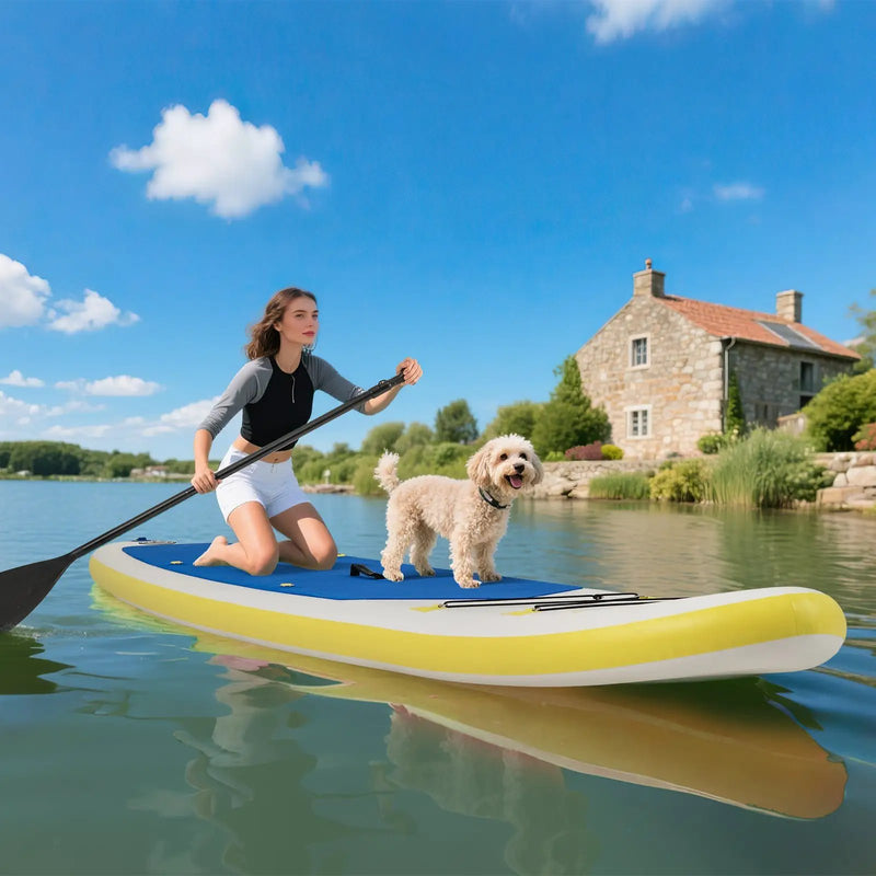 11 Feet Premium SUP Inflatable Stand Up Paddle Board with Accessories for Youth Adults-L by DirectDeals