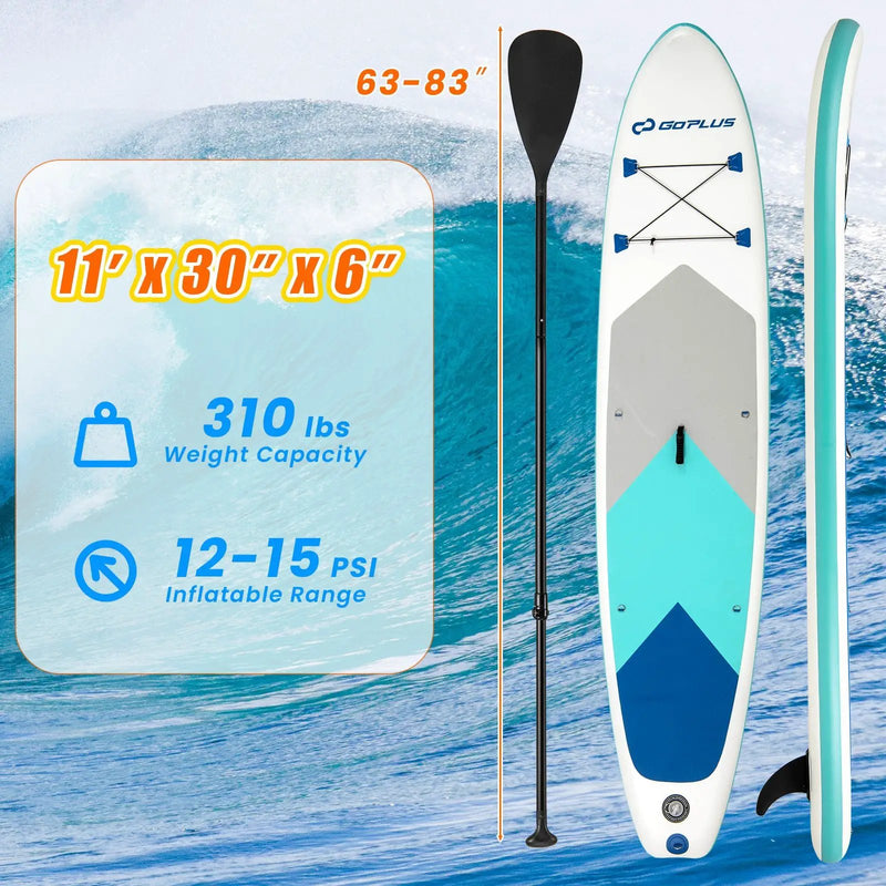 11 Feet Premium SUP Inflatable Stand Up Paddle Board with Accessories-L by DirectDeals