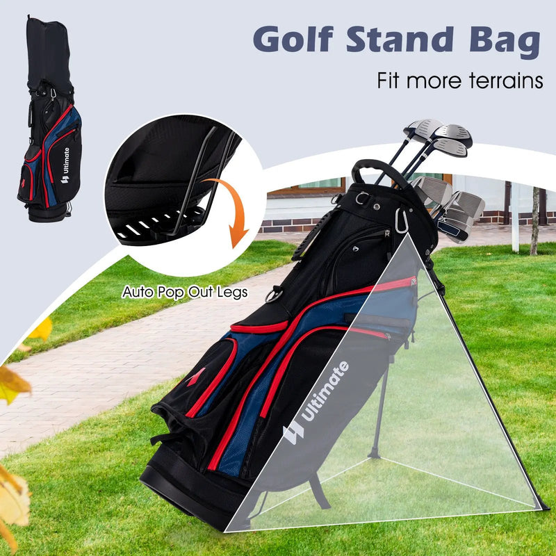 11 Pieces Complete Golf Club Package Set by DirectDeals