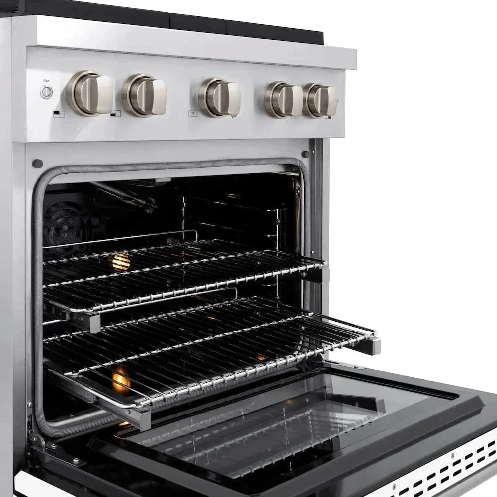 ZLINE 30"Paramount Dual Fuel Range Stainless Steel, White Matte, SDR-WM-30 by Farmhouse Kitchen and Bath