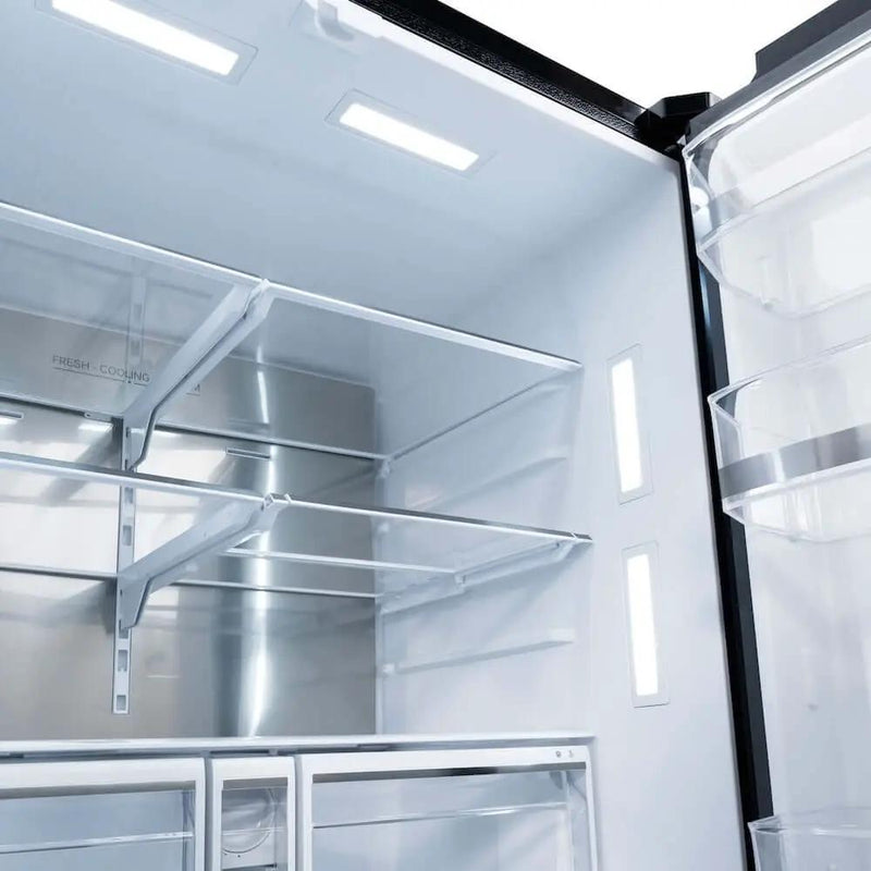 ZLINE 36" Refrigerator, Water, Ice Dispenser, Fingerprint Resistant, RSMZ-W-36-BS-FG by Farmhouse Kitchen and Bath