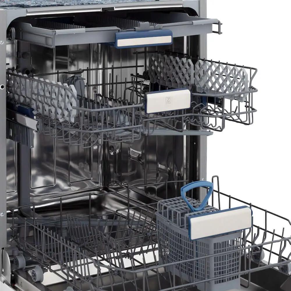 ZLINE Autograph 24" Dishwasher Stainless, Matte Black DWVZ-24-MB by Farmhouse Kitchen and Bath