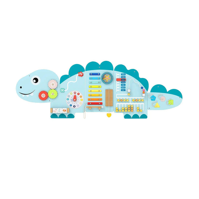 11-in-1 Dinosaur Activity Wall Busy Board Panels for Toddlers Education and Early Development by DirectDeals