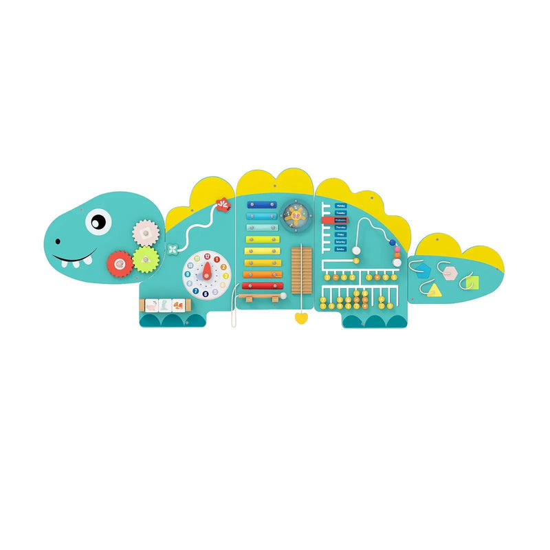 11-in-1 Dinosaur Activity Wall Busy Board Panels for Toddlers Education and Early Development by DirectDeals
