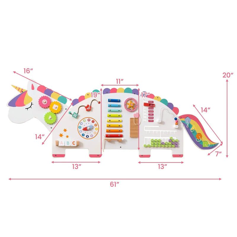 11-in-1 Dinosaur Activity Wall Busy Board Panels for Toddlers Education and Early Development by DirectDeals