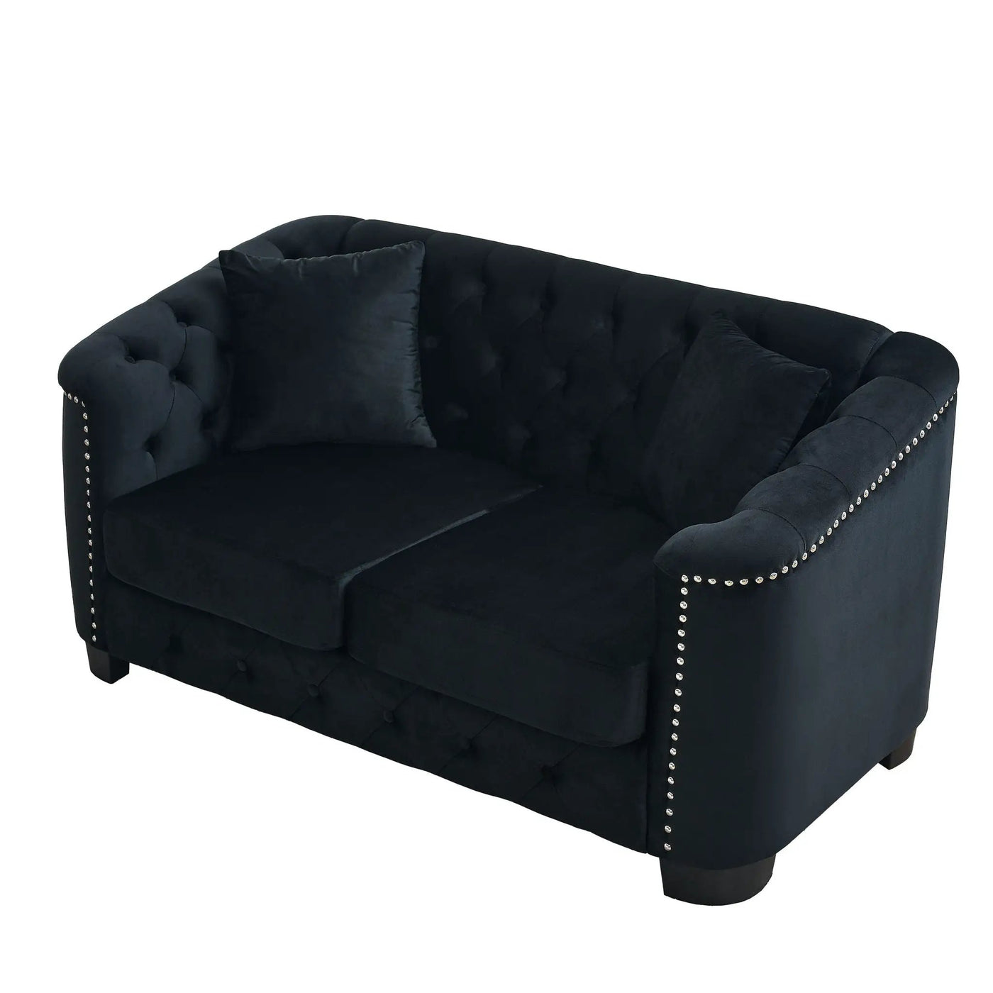 Modern Chesterfield Sofa With Tufted Backrest For Living Room by HouseOfZazla