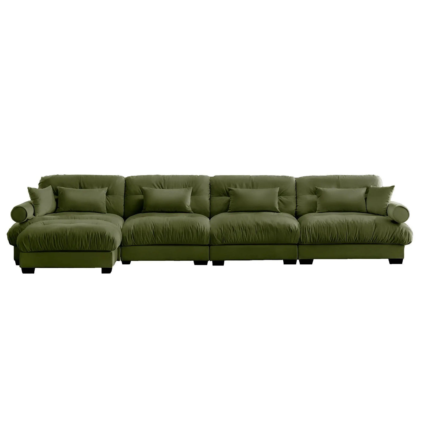 Super Comfort Oversized Modular Sectional Sofa With Movable Ottoman by Unique Piece Furniture