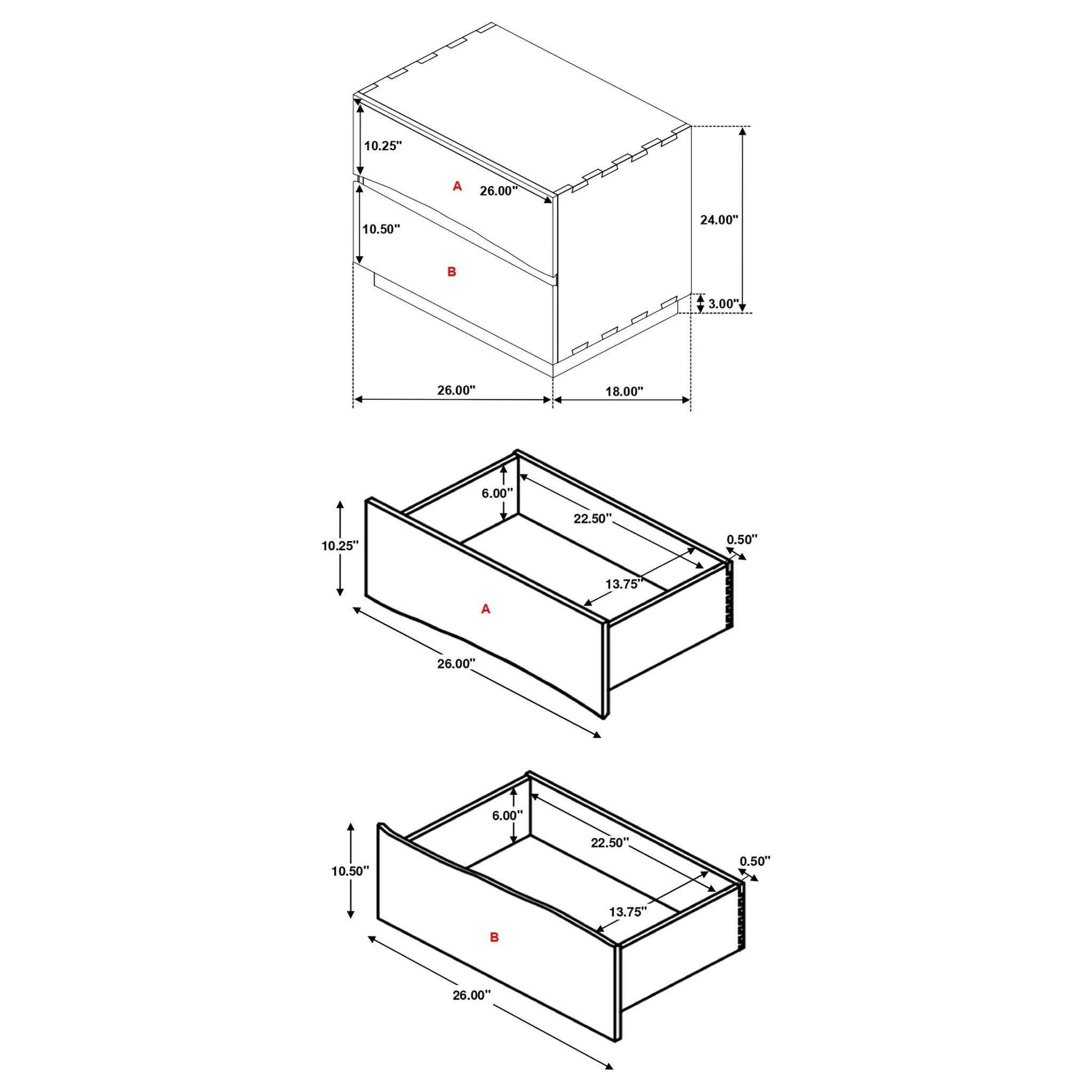 Winslow 2-drawer Nightstand Smokey Walnut by Unique Piece Furniture