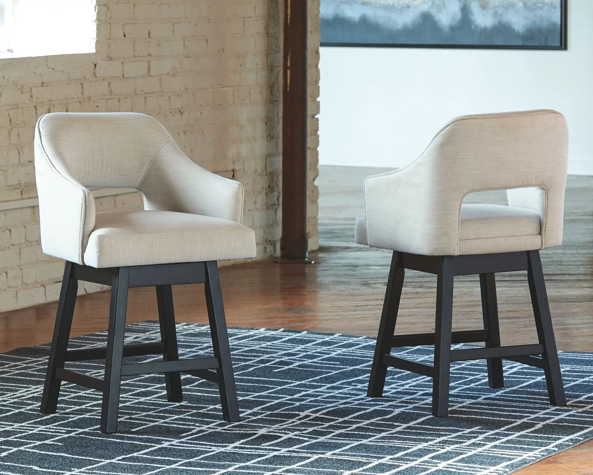 Tallenger - Upholstered Swivel Barstool (Set of 2) by Unique Piece Furniture
