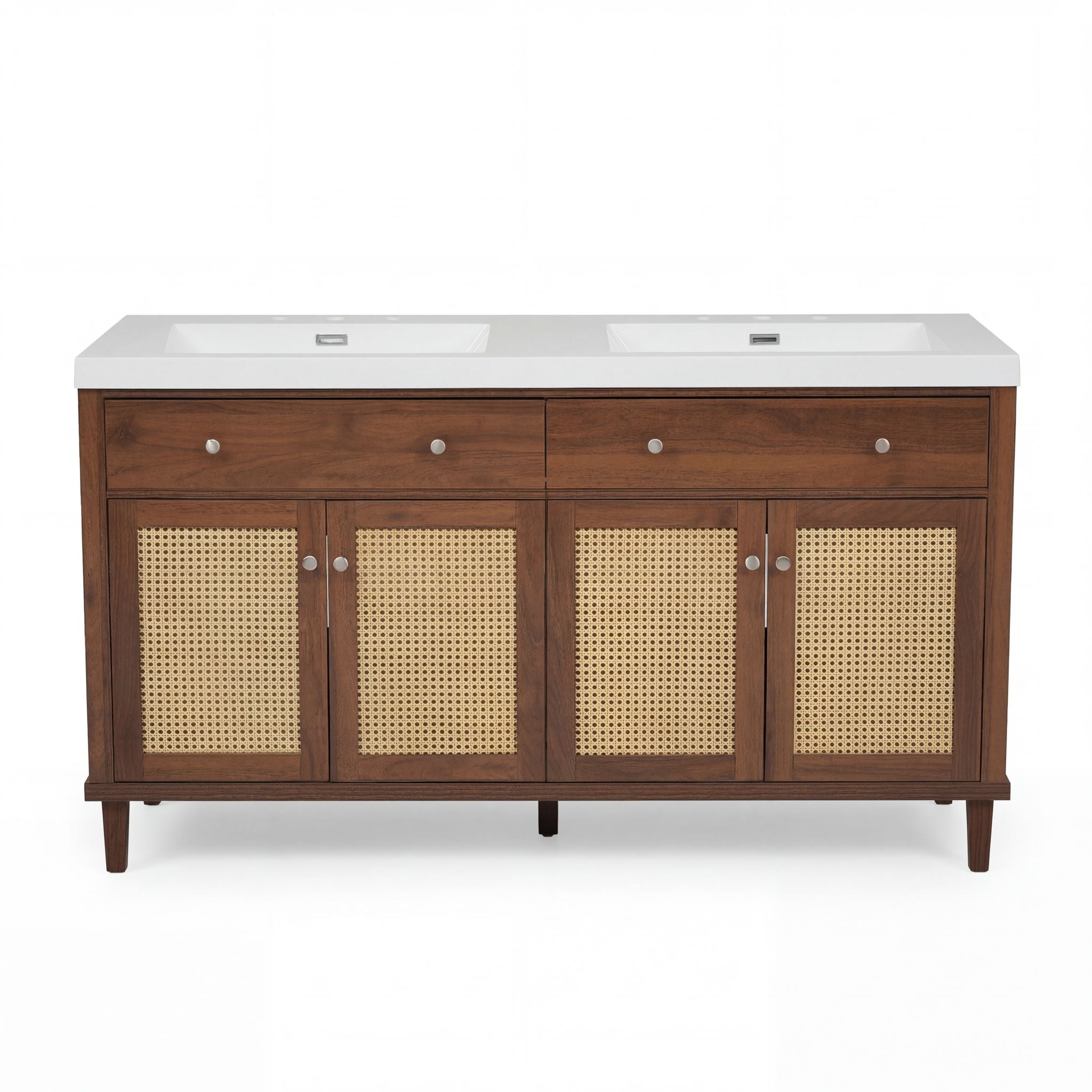 Bathroom Vanity With Double Sink, Large Storage Space by HouseOfZazla