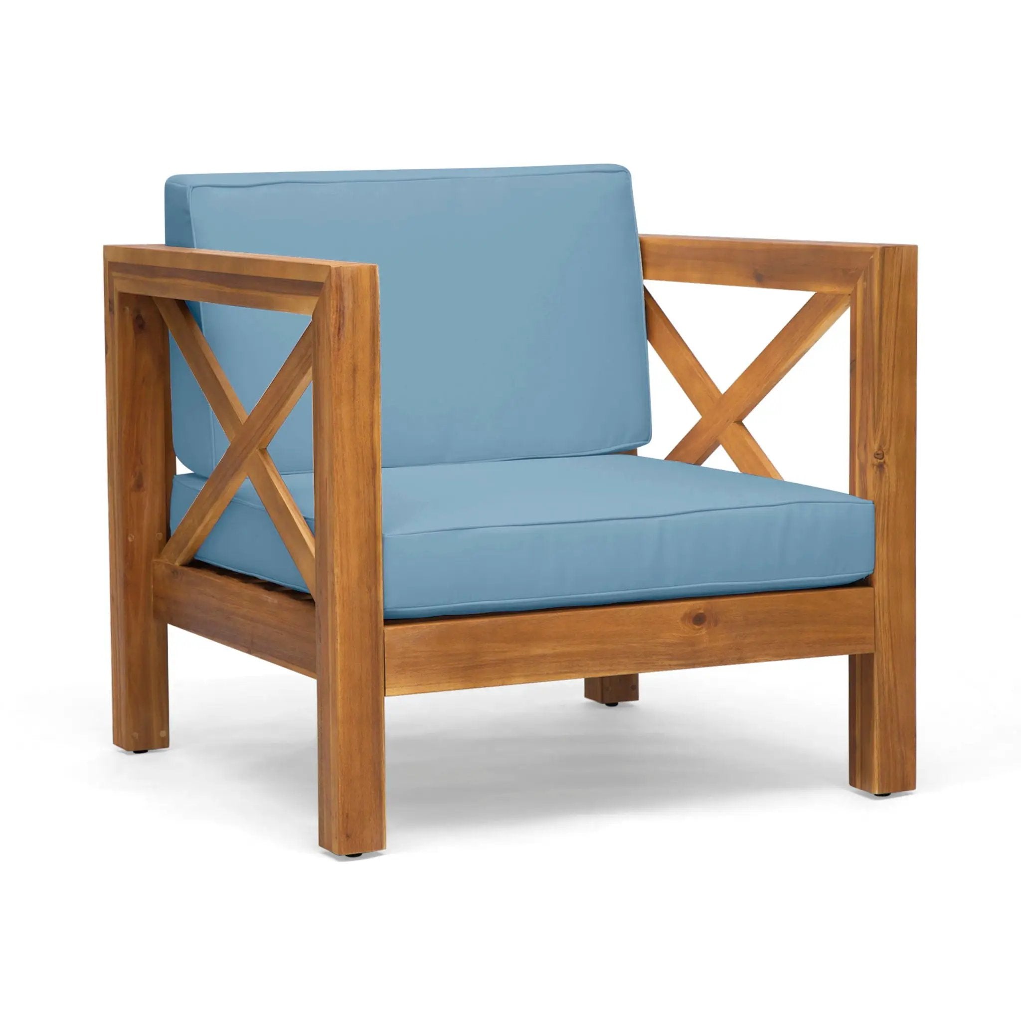 Brava Mid-Century Modern Club Chair with Water Resistant Cushions by HouseOfZazla