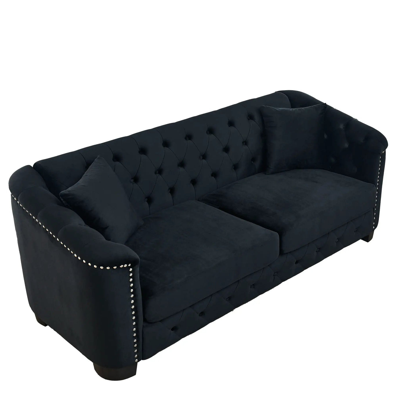 Modern Chesterfield Sofa With Tufted Backrest For Living Room by HouseOfZazla