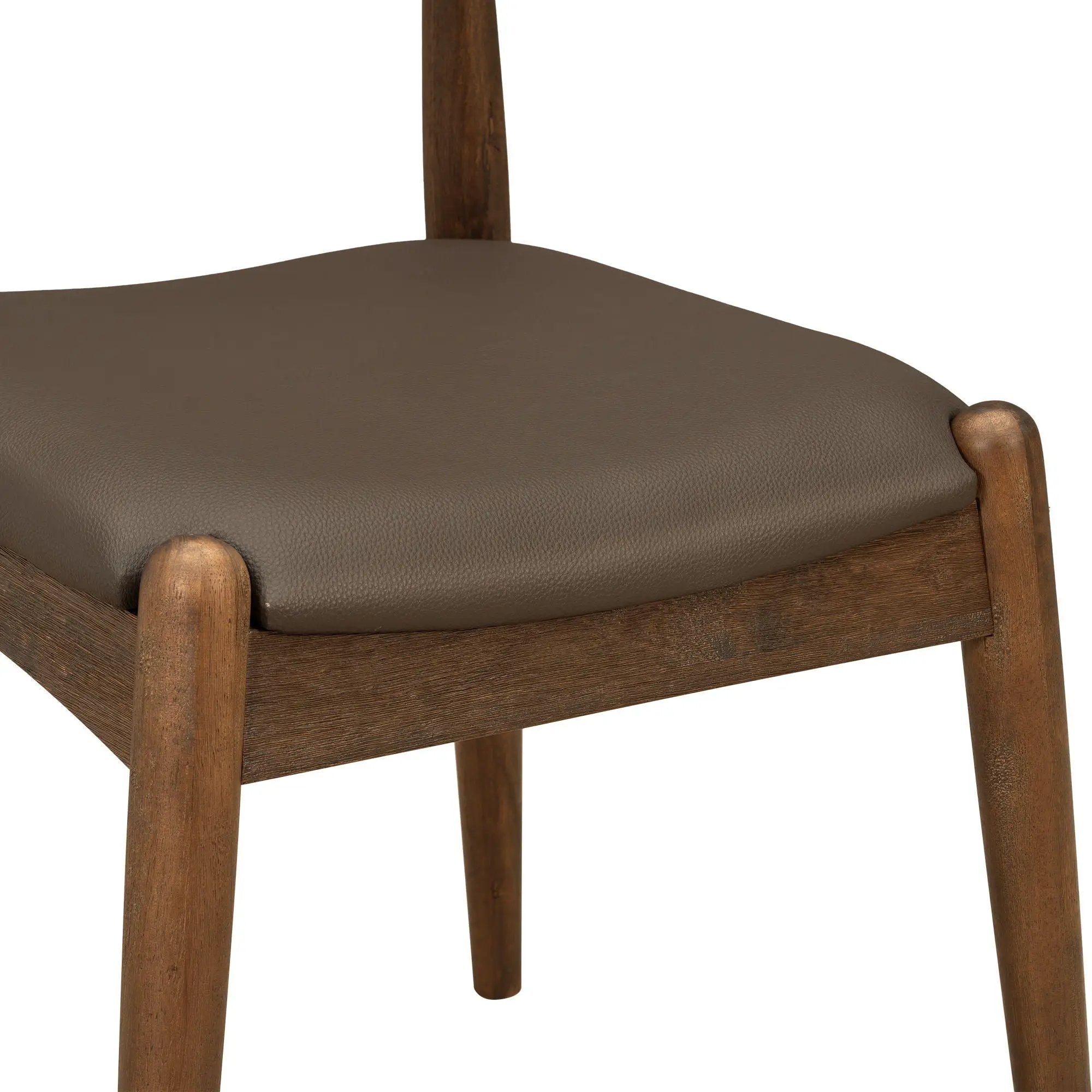 5 Piece Dining Set With 1 Table And 4 Upholstered Chairs - Brown / Walnut by HouseOfZazla