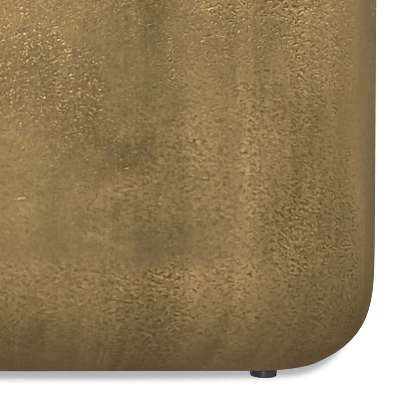 Bassett - Cast Aluminum Side Table - Brown by HouseOfZazla