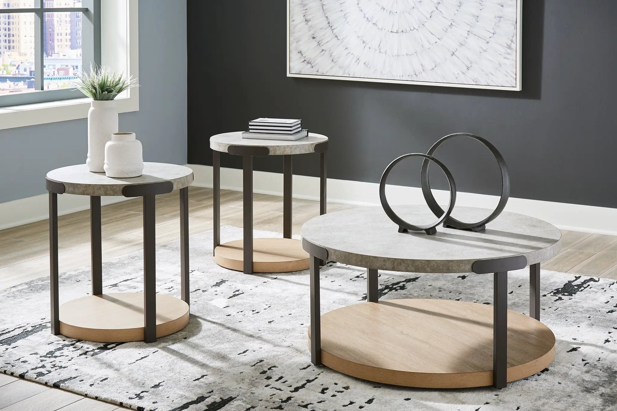 Darthurst - Occasional Table Set (Set of 3) - Light Brown by Unique Piece Furniture