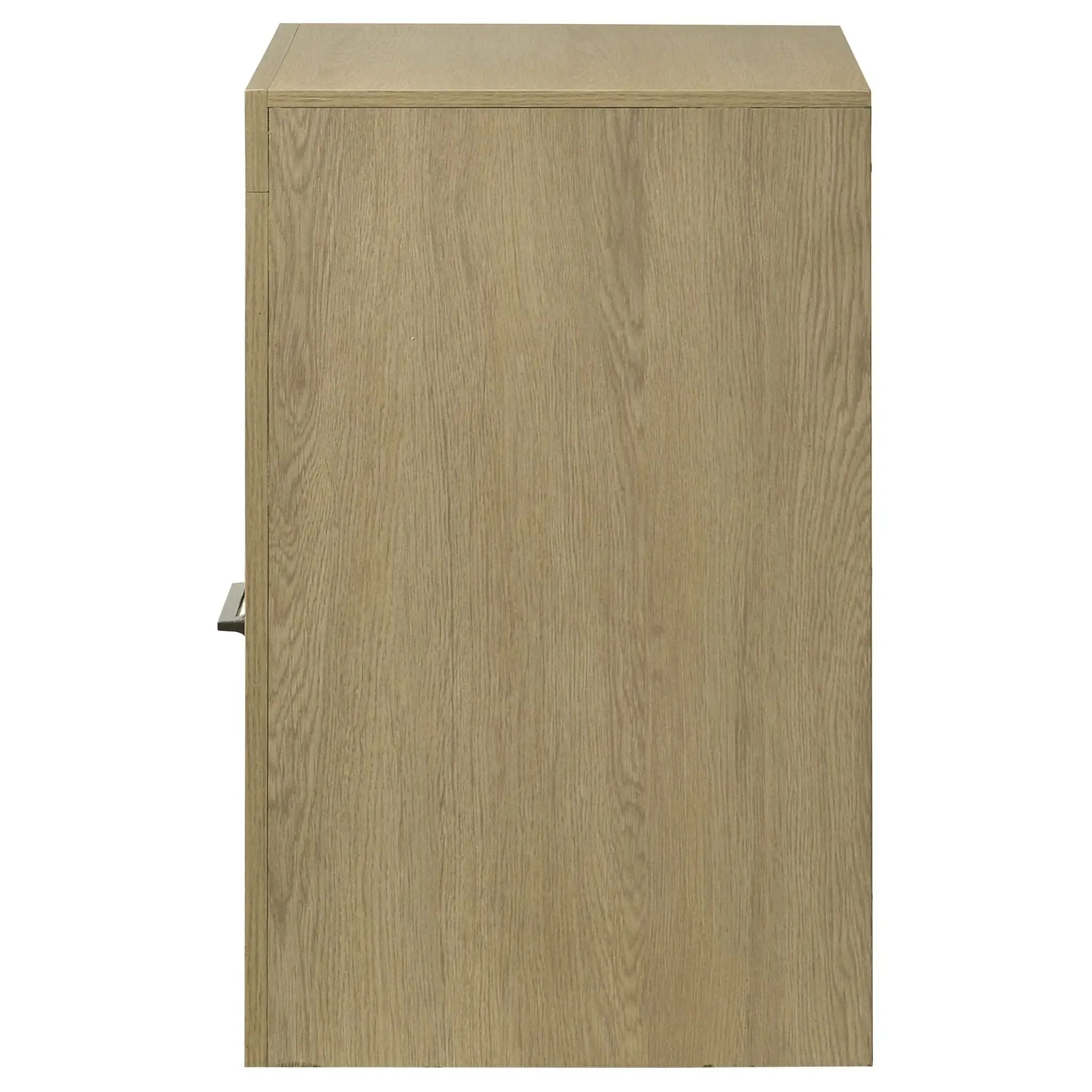 Hendricks 1-drawer Nightstand Bedside Table with Cubby Light Oak by Unique Piece Furniture