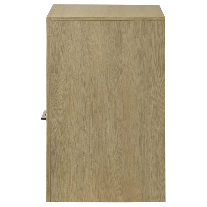 Hendricks 1-drawer Nightstand Bedside Table with Cubby Light Oak by Unique Piece Furniture