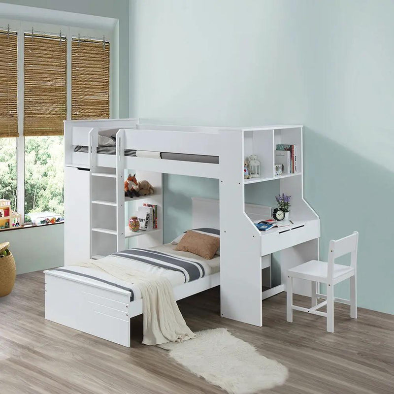 Ragna - Twin Bed - White by Unique Piece Furniture