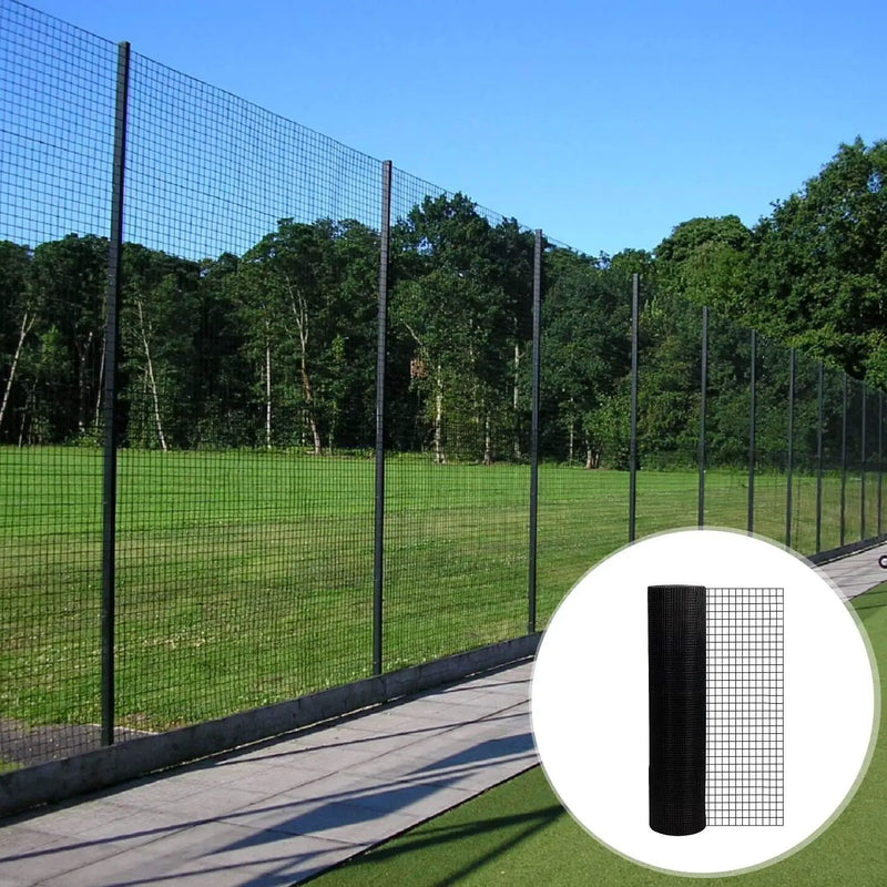 Vinyl Coated Hardware Cloth, 21 Gauge, Welded Wire Fence - Black by HouseOfZazla