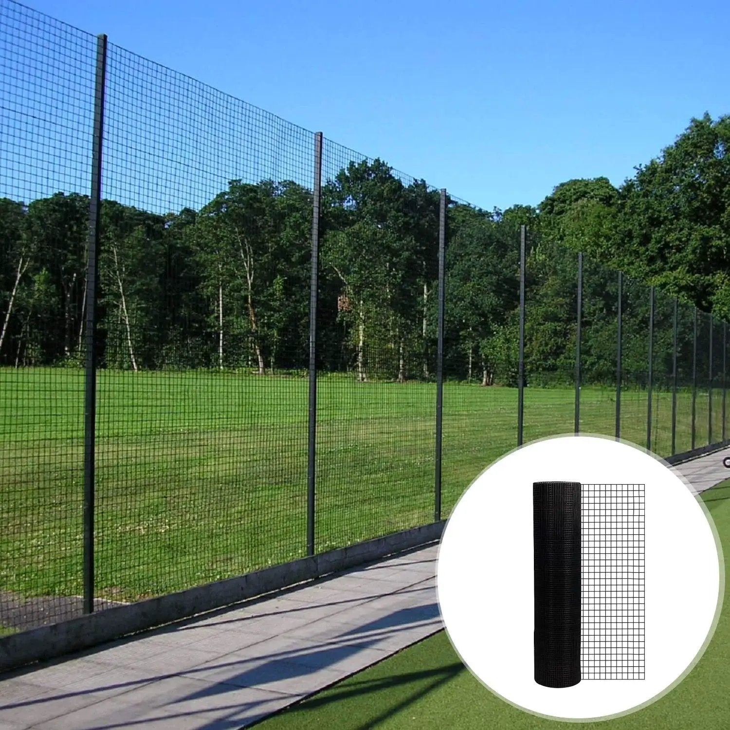 Vinyl Coated Hardware Cloth, For Poultry Netting And Home Improvement - Black by HouseOfZazla