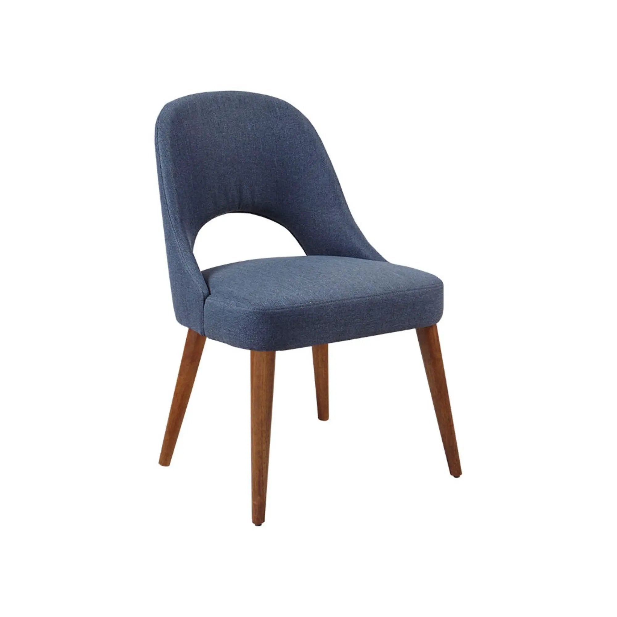 Dining Side Chair Upholstered Textured (Set of 2) - Navy by Unique Piece Furniture