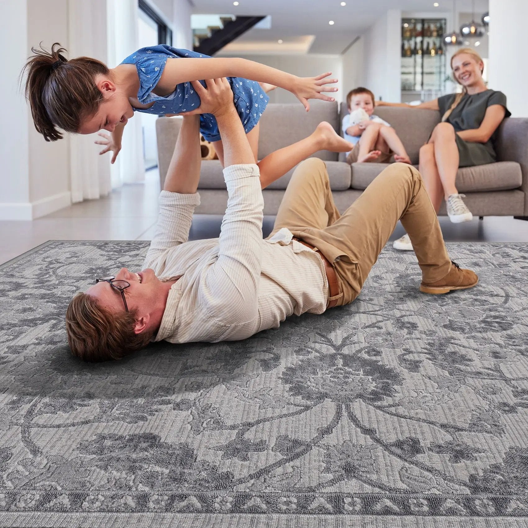 Marfi - Trendy Oriental Area Rug by Unique Piece Furniture
