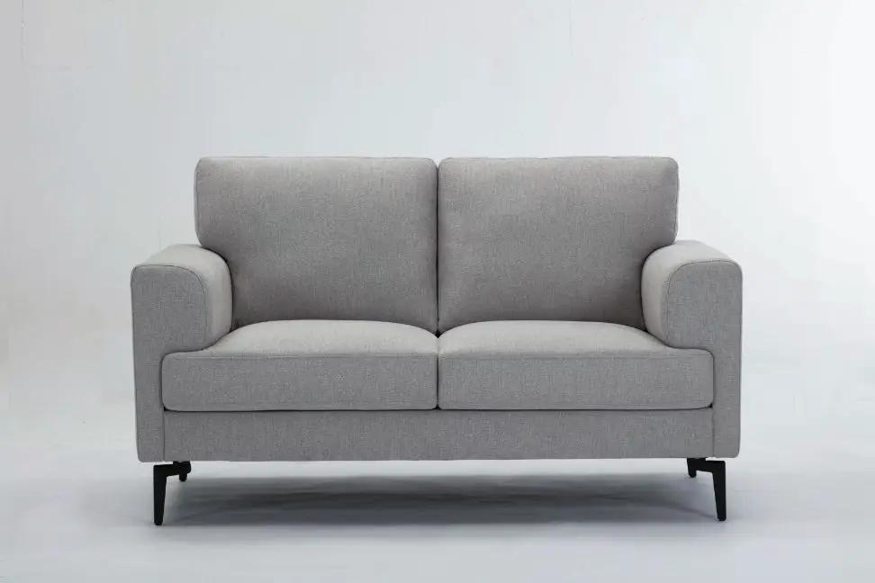 Kyrene - Loveseat - Light Gray Linen by Unique Piece Furniture
