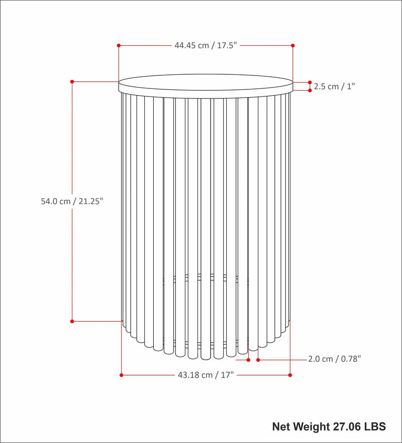 Demy - Handcrafted Metal Accent Table by HouseOfZazla
