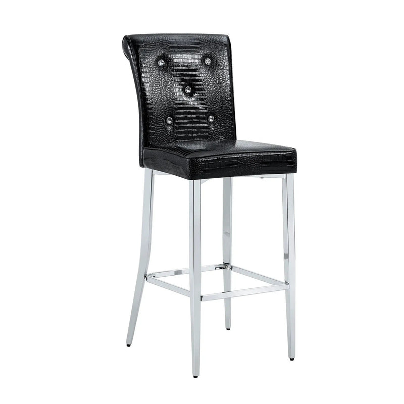 Bar Chairs & Crystal Clasp Design (Set of 2)