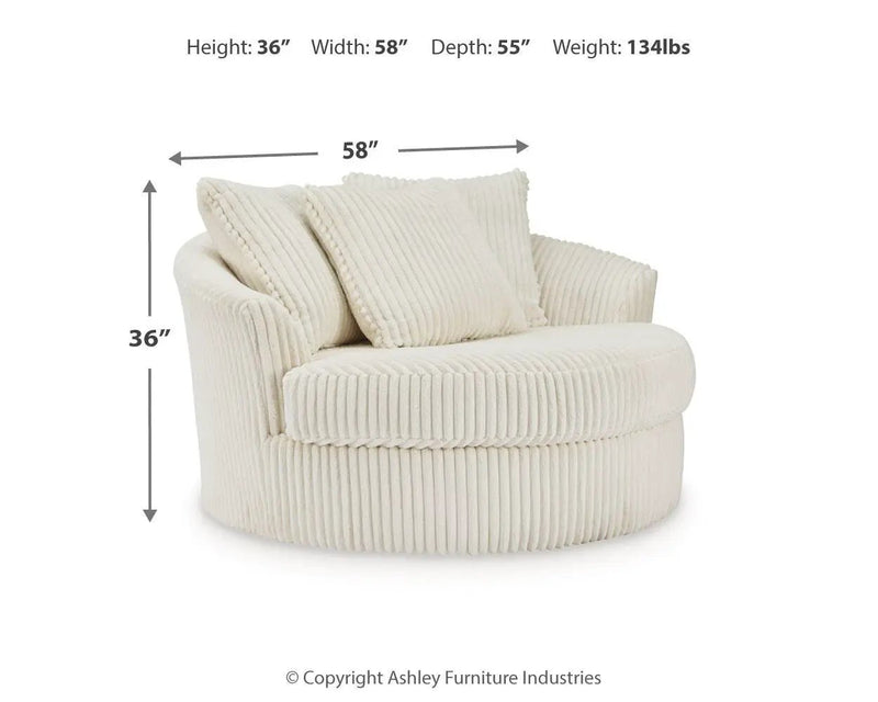 Lindyn - Oversized Swivel Accent Chair by Unique Piece Furniture