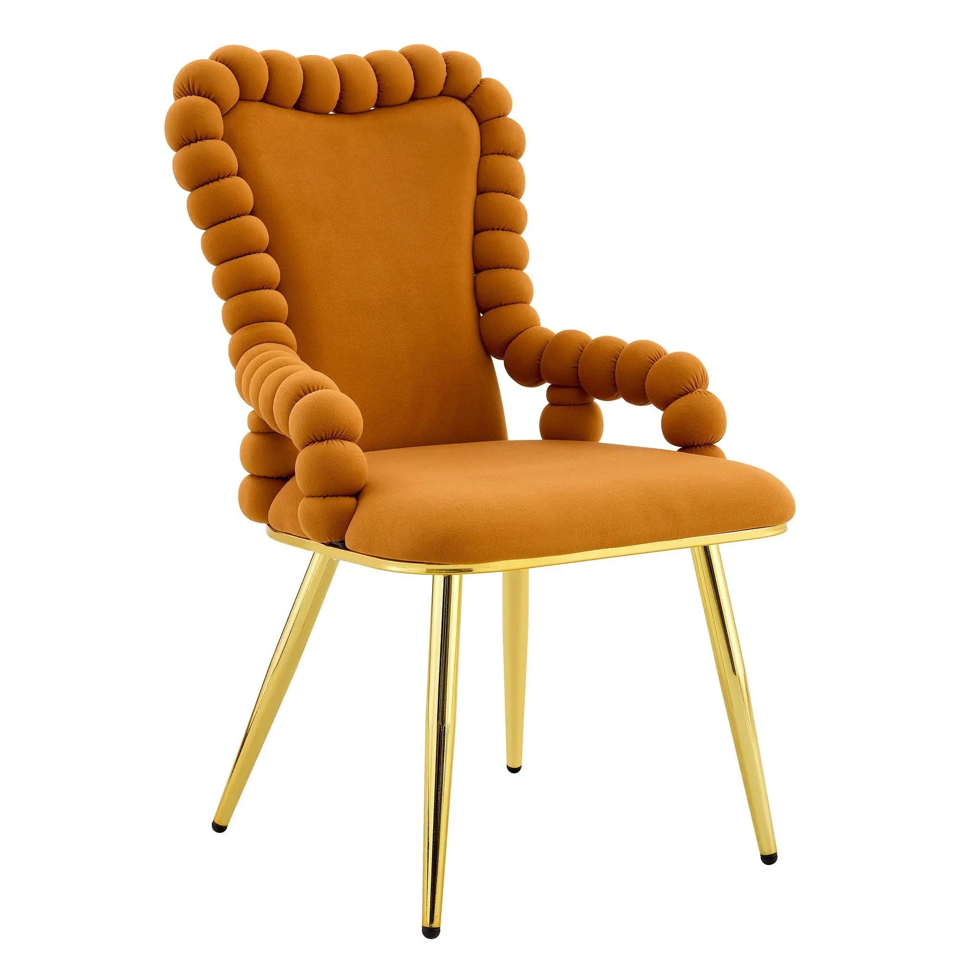 Puffy Bubble, Ball Chain Chair With Armrests For Dining Room (Set of 2) by Unique Piece Furniture