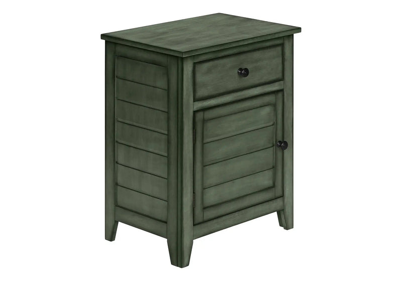 Accent Nightstand, Storage Drawer, Transitional by HouseOfZazla