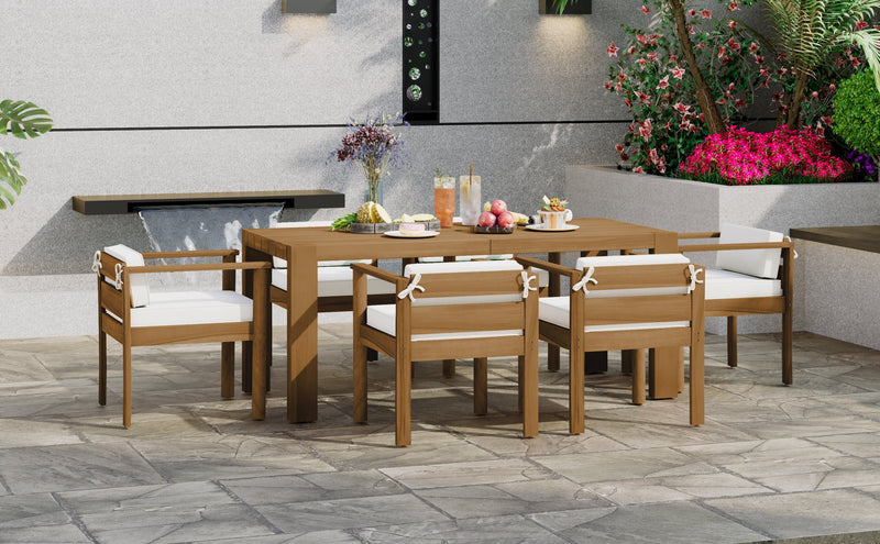 TREXM 7-Piece Patio Dining Table Set for 6 by HouseOfZazla
