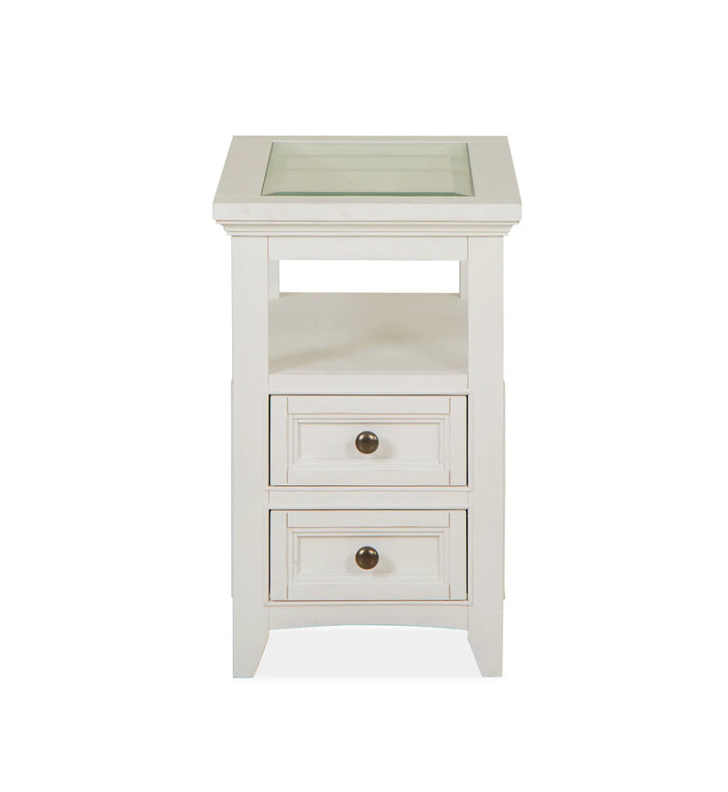 Heron Cove - Chairside End Table - Chalk White by Unique Piece Furniture